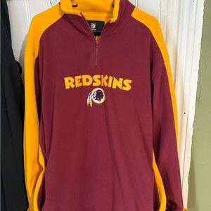 NFL Burgundy and Gold Zip-Up Sweater